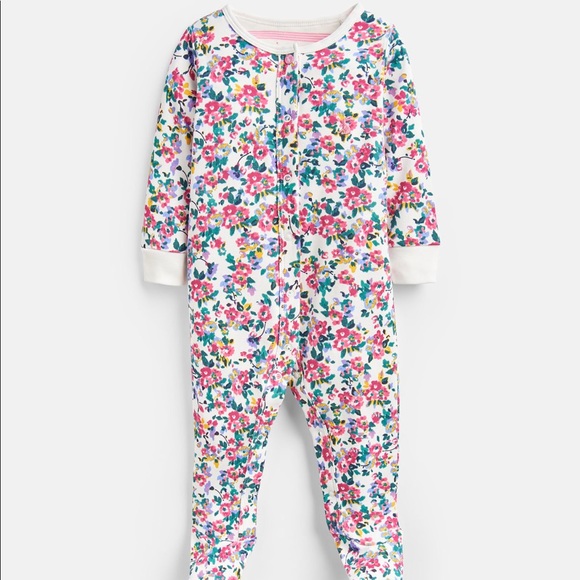 Joules Other - Joules White Ditsy Babygrow